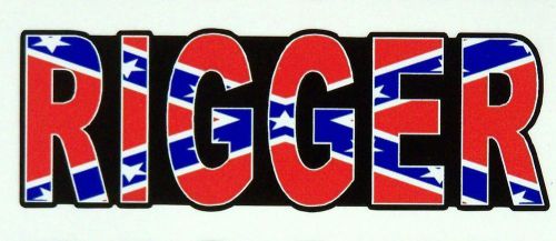 3 - Rigger Rebel Union  Roughneck Redneck Hard Hat Tool Box Helmet Sticker H130