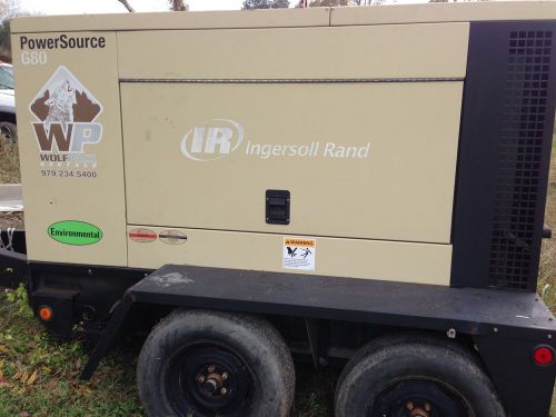 2008 Ingersoll Rand G80 Generator 80kw Power Source