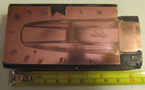 RARE COPPER CLARINET MOUTHPIECE NEWSPAPER PRINTING BLOCK