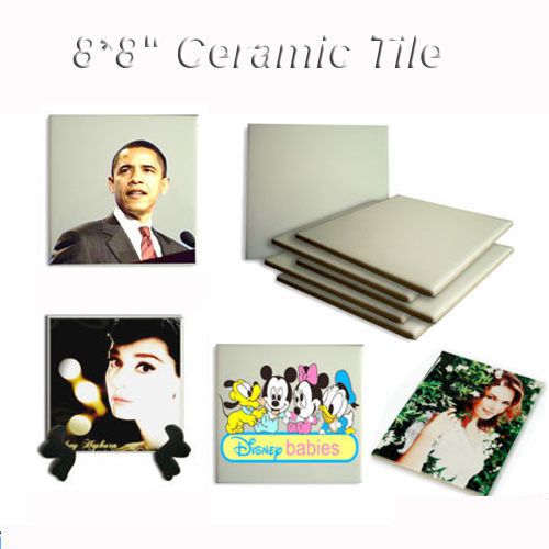 Art Ceramic Tiles Sublimation Heat Press Transfer 8*8&#034; Crafts Imprint Patterns