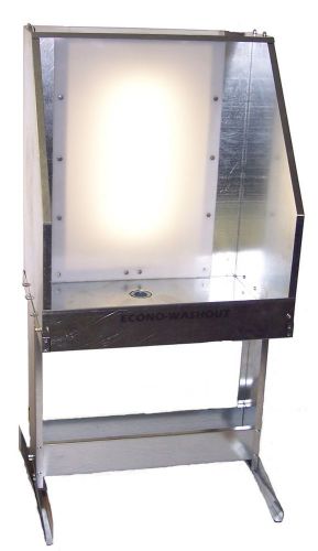 Screen printing  washout booth w/back lighting for sale