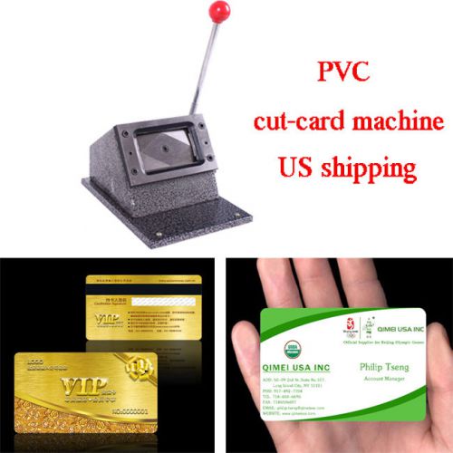 PHOTO ID CREDIT CARD DIE CUTTER MACHINE CUT CUTTING PUNCHER PUNCH I.D. PAPER R