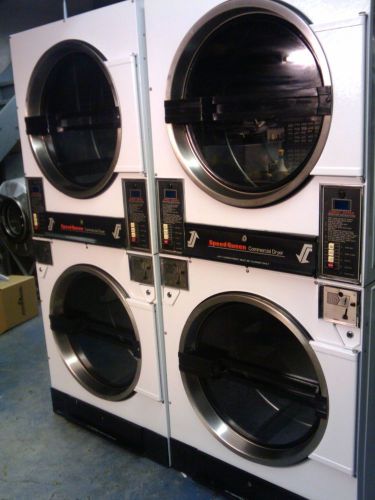 Speedqueen dbl dryer comp. push button front completely refurbished for sale