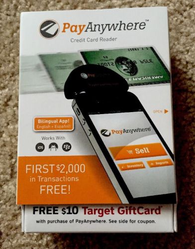 PayAnywhere Credit Card Reader. BRAND NEW IN BOX.
