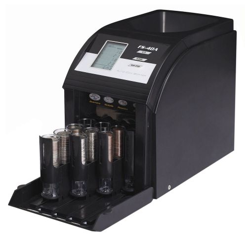 Royal sovereign digital 4-row electric coin sorter anti jam 312 coin/minute for sale