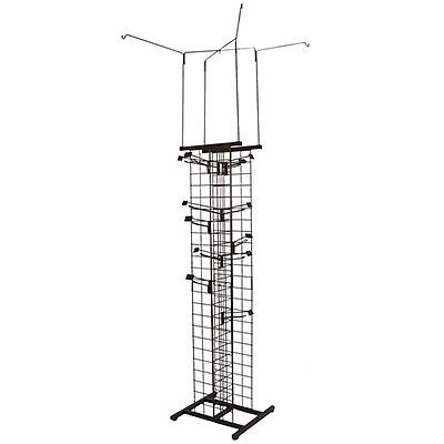 H-rack floor display in heavy gauge steel with black powdered coat for sale