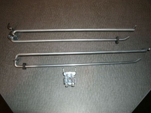 50 14&#034; retail scanner hooks display for pegboard or slat wall peg hook slatwall for sale