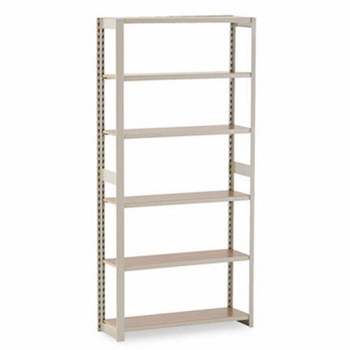 Tennsco Shelving Add-On Unit, 6 Shelves, 36w x 12d x 76h, Sand (TNNRGL1236ASD)