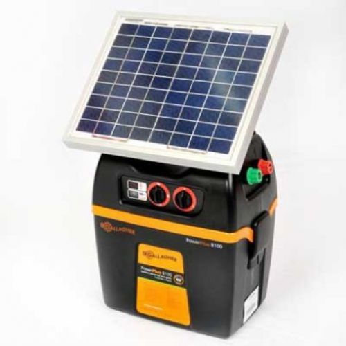 Gallagher G392SK B100 12-volt Portable Solar Fencer  60 Acre/7-Mile