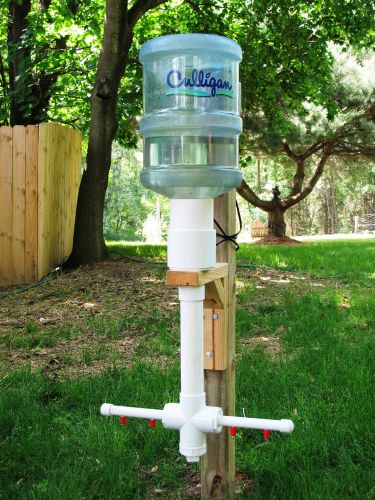 Automatic heated chicken waterer 4 seasons nipple gravity watering 200-watt 120v for sale