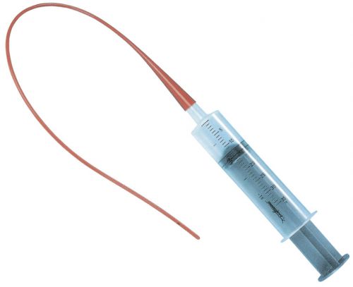 60ml syringe &amp; feeding tube for lamb kid pup orphan soft red ewe drinking goat for sale