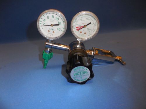 Victor medical vmg-15ly oxigen air gas regulator flow meter gauge for sale