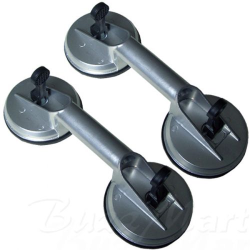 PRO ALUMINIUM DUAL SUCTION CUPS GLASS LIFTER TWIN PACK Heavy Duty Lifter