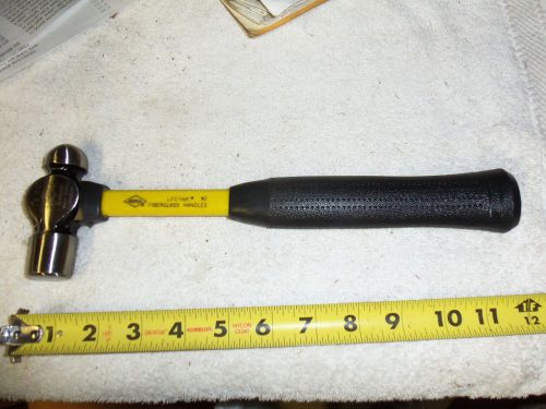 NUPLA 12 OZ. BALL PEIN HAMMER W/FIBERGLASS HANDLE - NEW