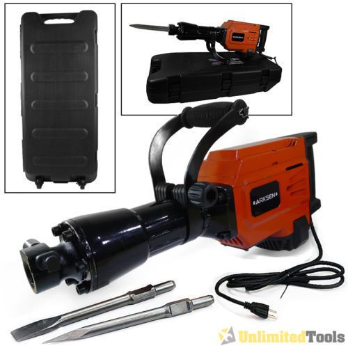 new HD 2200W Electric Demolition Jack Hammer Concrete Breaker Punch +Chisel Bit