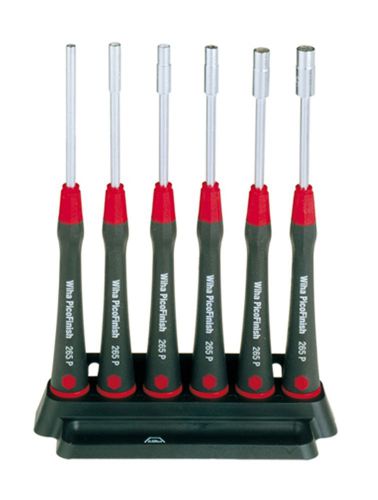 Wiha 265pk6 precision nut driver set picofinish 6-piece 2.5-5.5mm germany for sale