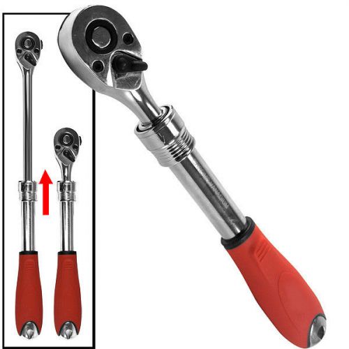 1/4&#034; Extendable Handle Heavy Duty Ratchet Extends from 6&#034; to 10&#034; long