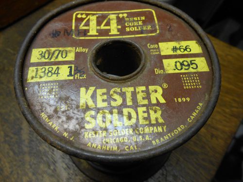 Kester 44 Rosin Core Solder 30/70 .095 Dia. 2 lb. 13 oz. core #66