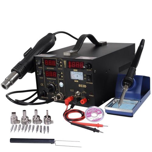 853d smd dc power supply hot air iron gun rework soldering station welder 6 gift for sale