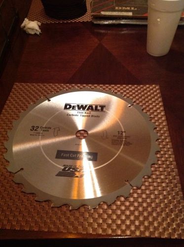 dewalt dw3123 12&#034; circular saw blade 32 carbide teeth new