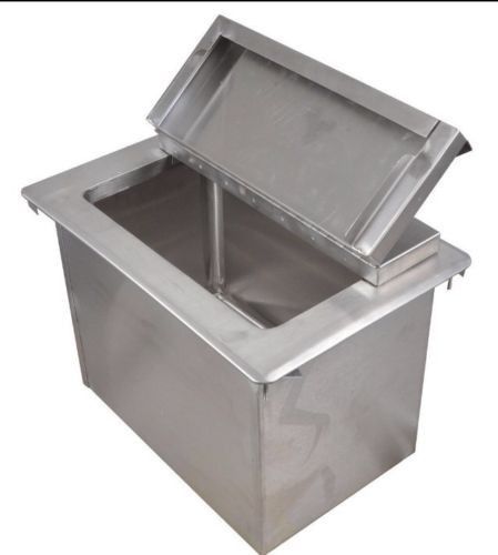 New Stainless Steel Ice Bin 12&#034; x 18&#034; Drop In Ice Bin with Lid