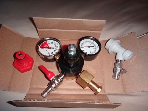 Chudnow economy double gauge co2 keg regulator (model j0-62-k) for sale