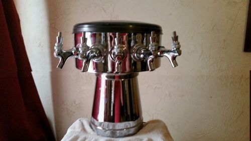 Chrome Mushroom 5-Tap Beer Tower