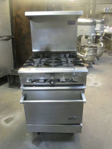 Dcs 4 burner range with standard oven 24&#034; restaurant range for sale