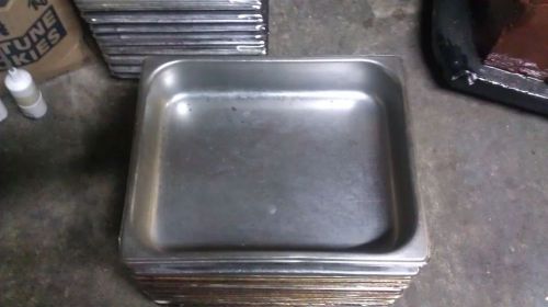 4 FOUR STAINLESS STEEL 1/2 SHEET INSERT RESTAURANT DELI BUFFET PAN NSF 50 more