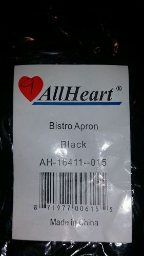 Black, LONG, waiter Bistro Apron BRAND NEW One large pocket separate pen pocket