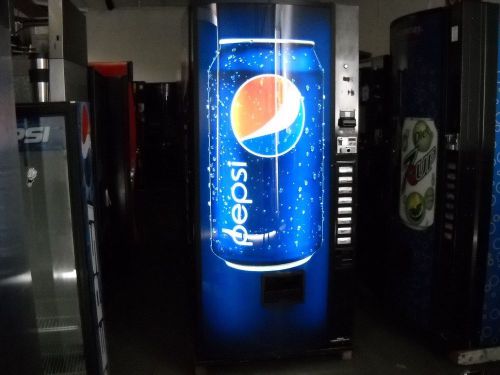 Dixie narco 440-8 bubble front soda vending machine pepsi/coke w/bill acceptor for sale