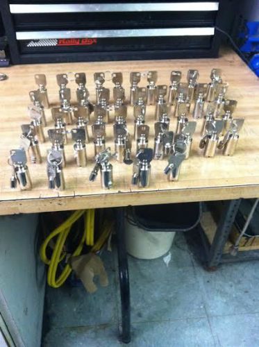 Large Lot Of Tubular Vending Machine Locks