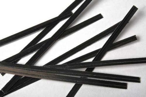 100 Black 6&#034; Plastic Bag Twist Ties Cello Bag or General Use