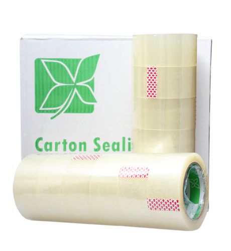 6 Rolls 2&#034; x 90Yards Carton Sealing Clear Packing 2 Mil Shipping Box Tape