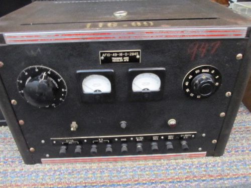 Vintage AF10 Military Tube Power Supply, Variac, Freed Transformers,USA Built,