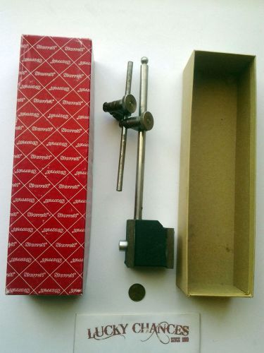 Starrett #657AA Magnetic Base Indicator Holder post, two snugs, rod for holding