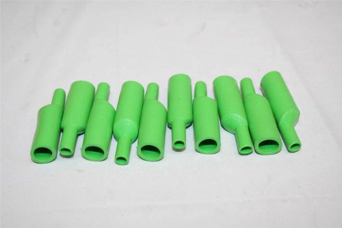 Mueller #62 (Lot of 10) Alligator Clip Insulators Green MADE IN USA