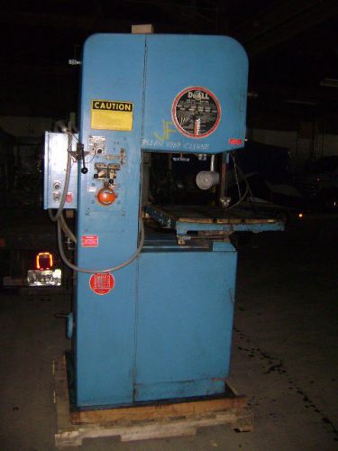 Doall 20&#034; model 2012 1ac vertical bandsaw band saw hvac sheet metal machine for sale