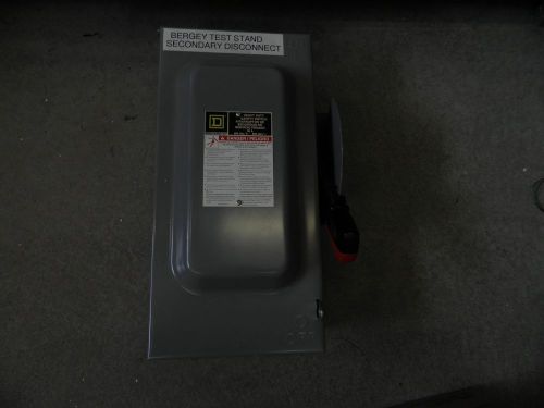 Square d safety switch fusible h362 for sale