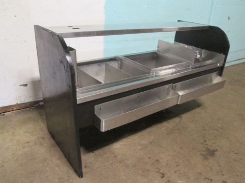 H.d.commercial bartender service station w/9 lines cold plate ice bin, wash sink for sale