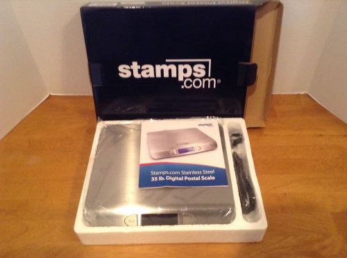 STAMPS.COM 35lb Stainless Steel Scale. ***NEW***