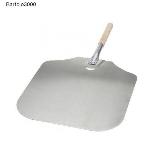 16 Inch x 18 Inch Aluminum Pizza Peel Wood Handle Bakers Restaurant