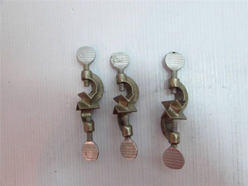 Fisher 1451 double buret  lab clamps castaloy (lot of 3) - free shipping for sale