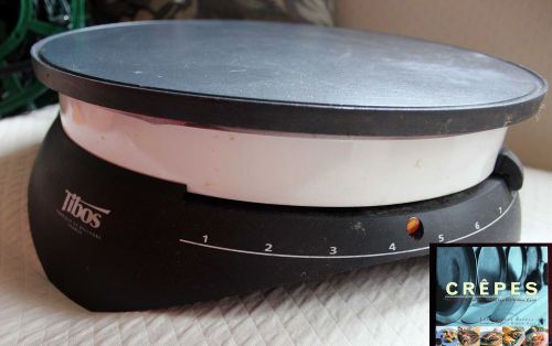 Krampouz -cebpb2 - electric  crepe maker  13&#034; griddle + crepe book  vg condition for sale