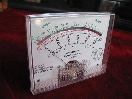 Ohm Meter Micronta Range Doubler 4-1/4&#034; x 3-1/2&#034;  ohmmeter 22-204B