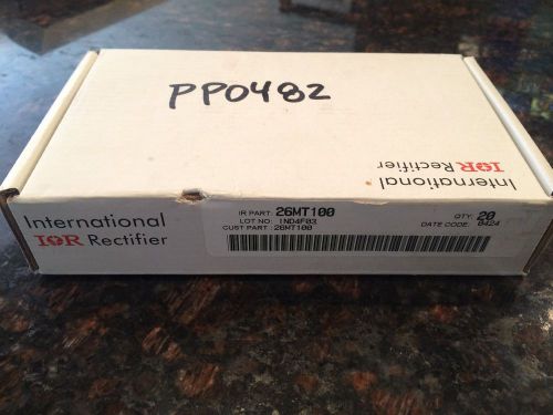 (20) NEW IR INTERNATIONAL RECTIFIER 26MT100 E62320 BRIDGE RECTIFIERS