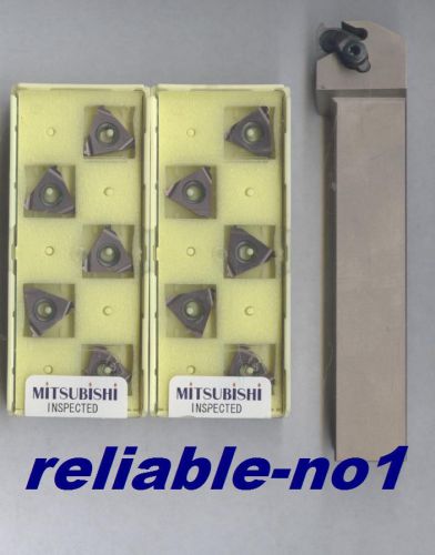 FREE  SHIPPING     MITSUBISHI  TOOL  HOLDER + 10pcs THREADING INSERTS