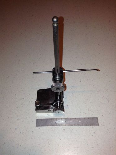 Medium sized Surface Gage with 2.750 X 2.250 Hardened Base and 9.000 spindle.