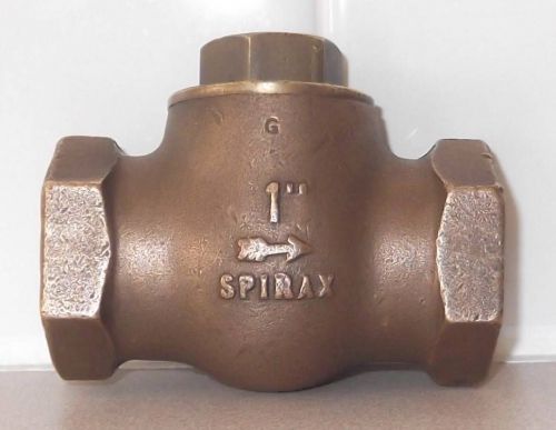 SPIRAX SARCO 1&#034; NPT HORIZONTAL LIFT CHECK VALVE BRONZE