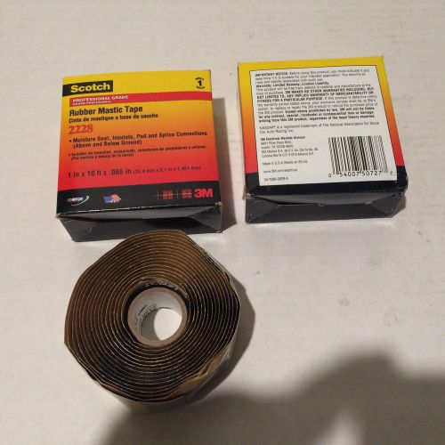 3M Scotch 2228 Rubber Mastic Tape 1 in x 10 ft x .065 in